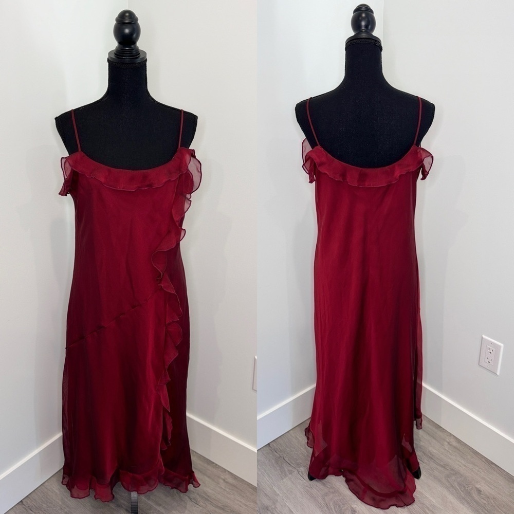 Alyn Paige Dark Red High Low Formal Dress (13/14)